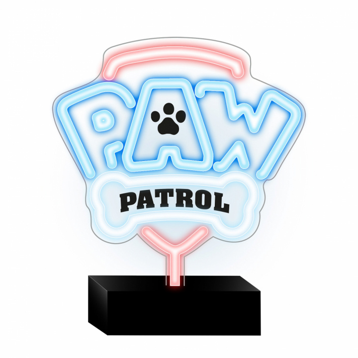 Paw Patrol OW-120146 Bordslampa med Neon LED, Logo i gruppen LEKER, BARN OG BABY / Barnerom / Belysning / Bordlamper hos TP E-commerce Nordic AB (A22988)