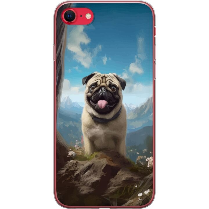 Mobildeksel til Apple iPhone SE (2020) med Glad Hund motiv i gruppen SMARTTELEFON & NETTBRETT / Mobilbeskyttelse / Apple / iPhone SE (2nd gen & 3rd gen) / Deksel hos TP E-commerce Nordic AB (A51638)
