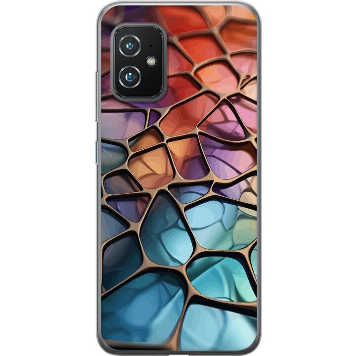 Mobildeksel til Asus Zenfone 8 med Metalliskt mønster motiv i gruppen SMARTTELEFON & NETTBRETT / Mobilbeskyttelse / Asus hos TP E-commerce Nordic AB (A52035)