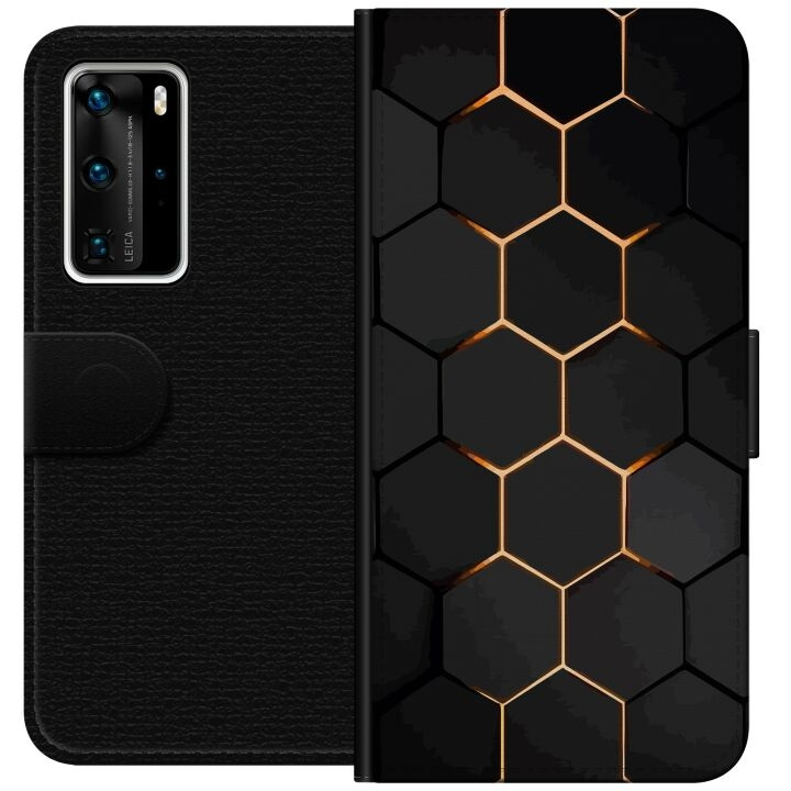 Lommeboketui til Huawei P40 Pro med Luksuriøst Mønster motiv i gruppen SMARTTELEFON & NETTBRETT / Mobilbeskyttelse / Huawei/Honor hos TP E-commerce Nordic AB (A53535)