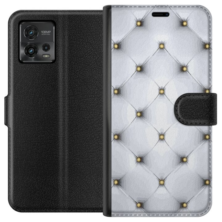 Lommeboketui til Motorola Moto G72 med Luksuriøst motiv i gruppen SMARTTELEFON & NETTBRETT / Mobilbeskyttelse / Motorola hos TP E-commerce Nordic AB (A55327)