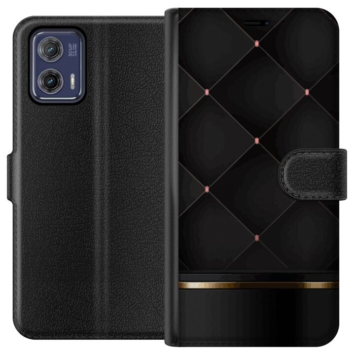 Lommeboketui til Motorola Moto G73 med Luksuslinje motiv i gruppen SMARTTELEFON & NETTBRETT / Mobilbeskyttelse / Motorola hos TP E-commerce Nordic AB (A55382)