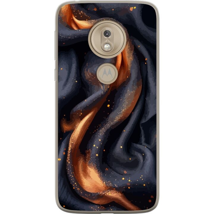 Mobildeksel til Motorola Moto G7 Play med Brennende silke motiv i gruppen SMARTTELEFON & NETTBRETT / Mobilbeskyttelse / Motorola hos TP E-commerce Nordic AB (A55449)