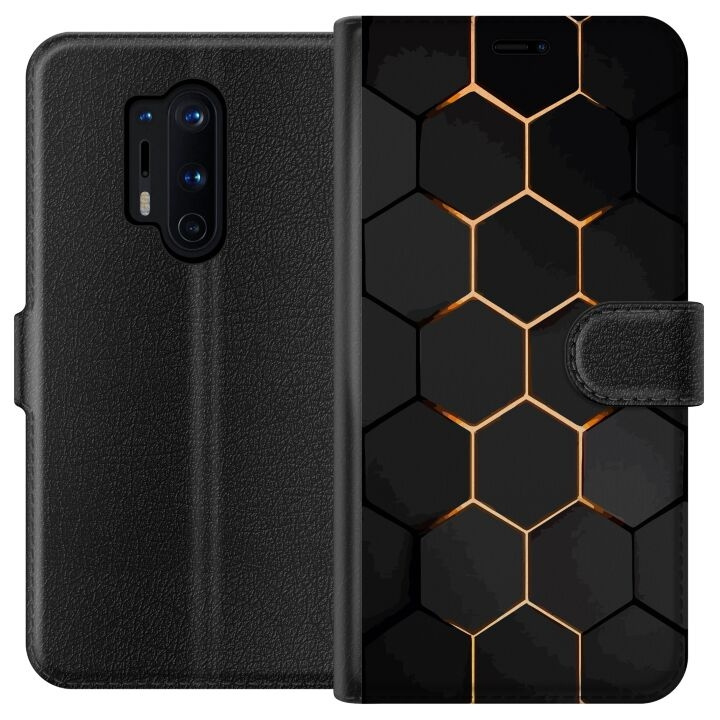 Lommeboketui til OnePlus 8 Pro med Luksuriøst Mønster motiv i gruppen SMARTTELEFON & NETTBRETT / Mobilbeskyttelse / OnePlus hos TP E-commerce Nordic AB (A56877)