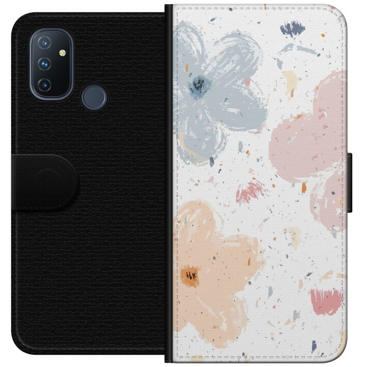 Lommeboketui til OnePlus Nord N100 med Blomster motiv i gruppen SMARTTELEFON & NETTBRETT / Mobilbeskyttelse / OnePlus hos TP E-commerce Nordic AB (A57269)