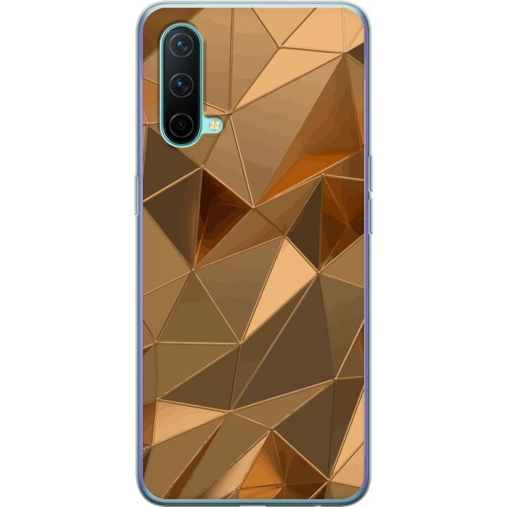 Mobildeksel til OnePlus Nord CE 5G med 3D Gull motiv i gruppen SMARTTELEFON & NETTBRETT / Mobilbeskyttelse / OnePlus hos TP E-commerce Nordic AB (A57605)