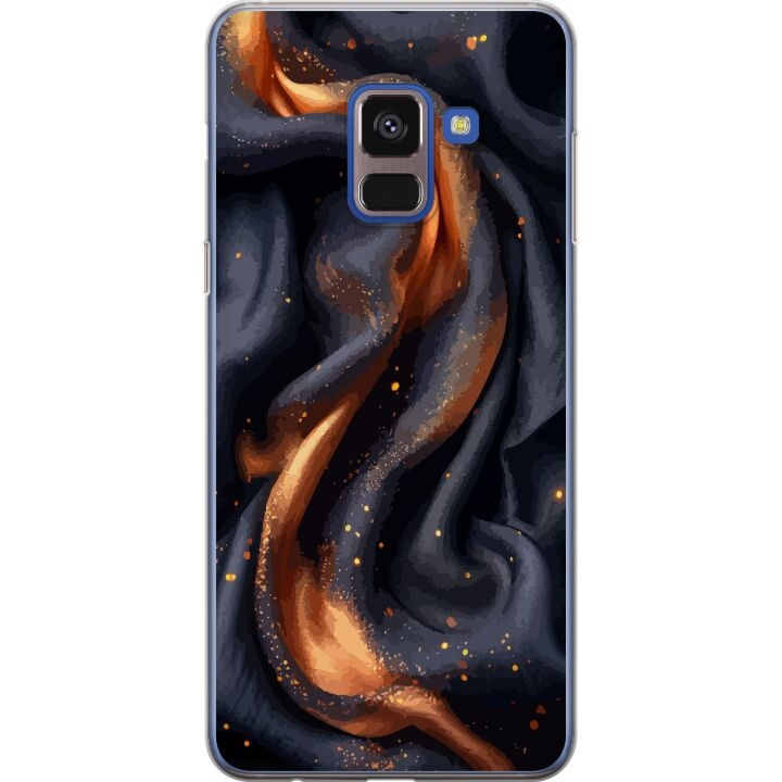 Mobildeksel til Samsung Galaxy A8 (2018) med Brennende silke motiv i gruppen SMARTTELEFON & NETTBRETT / Mobilbeskyttelse / Samsung hos TP E-commerce Nordic AB (A60309)