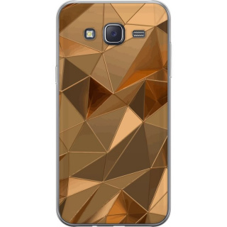 Mobildeksel til Samsung Galaxy J5 med 3D Gull motiv