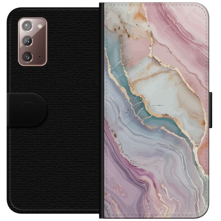 Lommeboketui til Samsung Galaxy Note20 med Marmor motiv
