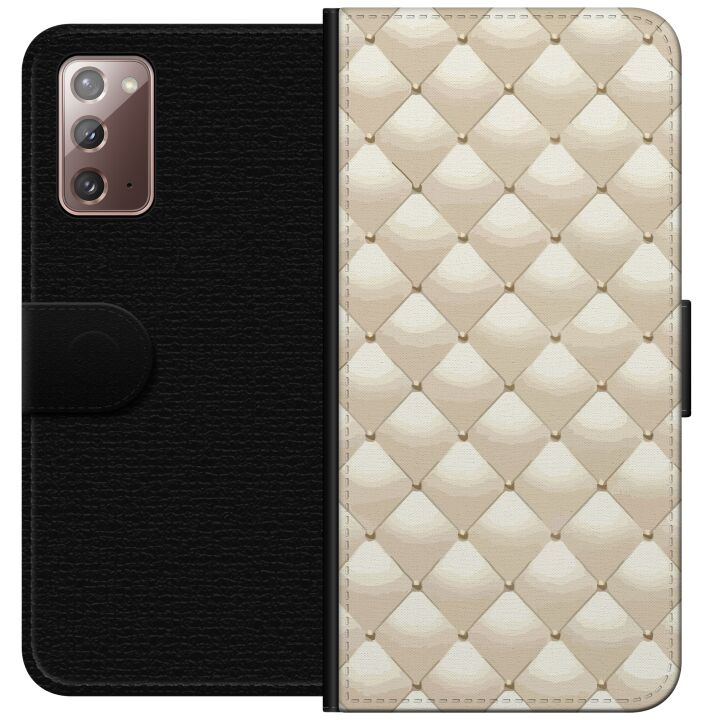 Lommeboketui til Samsung Galaxy Note20 med Gullglans motiv