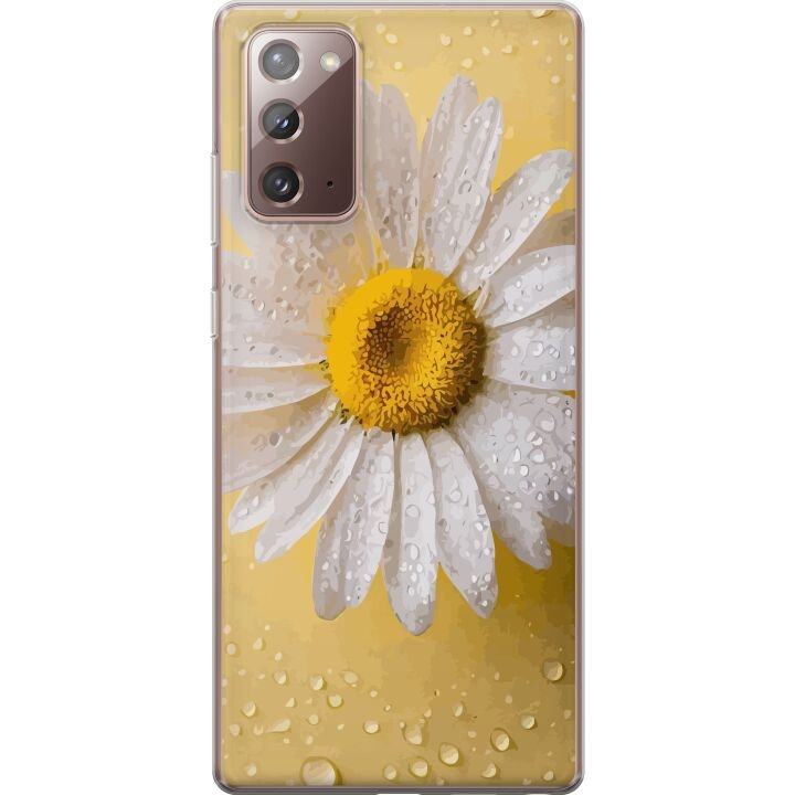 Mobildeksel til Samsung Galaxy Note20 med Porselensblomst motiv