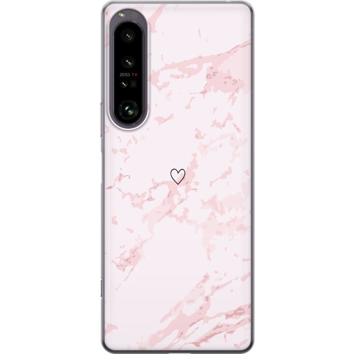 Mobildeksel til Sony Xperia 1 IV med Rosa Hjerte motiv i gruppen SMARTTELEFON & NETTBRETT / Mobilbeskyttelse / Sony hos TP E-commerce Nordic AB (A61276)