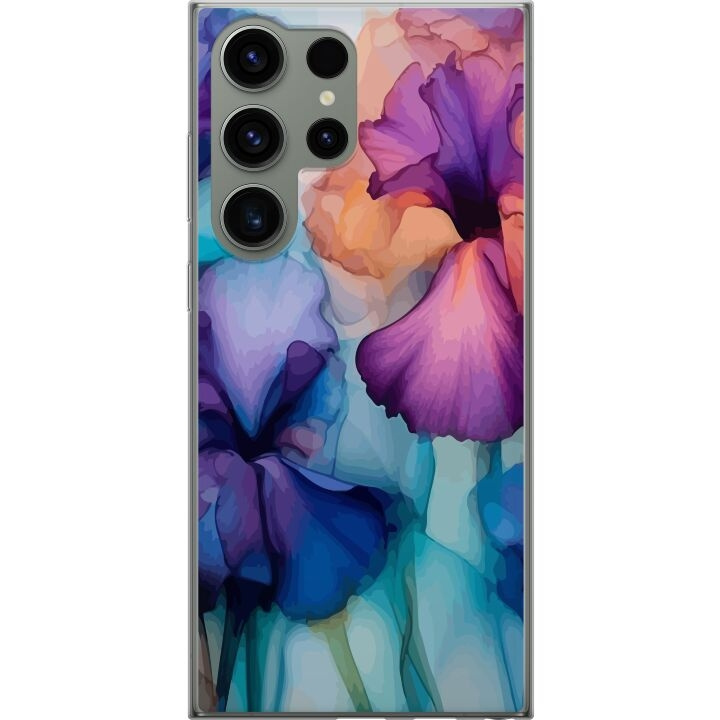 Mobildeksel til Samsung Galaxy S23 Ultra med Magiske blomster motiv i gruppen SMARTTELEFON & NETTBRETT / Mobilbeskyttelse / Samsung hos TP E-commerce Nordic AB (A62822)