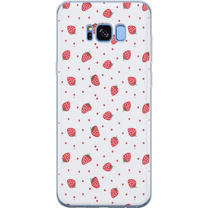 Mobildeksel til Samsung Galaxy S8 med Jordbær motiv i gruppen SMARTTELEFON & NETTBRETT / Mobilbeskyttelse / Samsung hos TP E-commerce Nordic AB (A63187)
