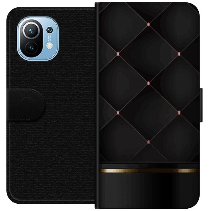 Lommeboketui til Xiaomi Mi 11 med Luksuslinje motiv i gruppen SMARTTELEFON & NETTBRETT / Mobilbeskyttelse / Xiaomi hos TP E-commerce Nordic AB (A64751)