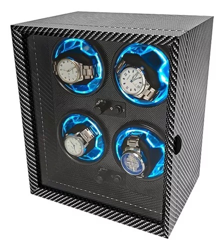 Watch winder med LED-belysning och USB-strömförsörjning i gruppen HJEM, HUS OG HAGE / Klokker & Teller / Tilbehør hos TP E-commerce Nordic AB (A70010)