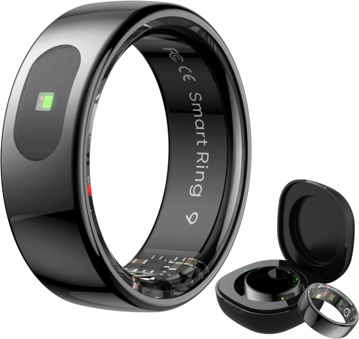 Smart Ring strl 10, Svart i gruppen SPORT, FRITID & HOBBY / Smartwatch og Aktivitetsmålere / Aktivitetsmålere hos TP E-commerce Nordic AB (A70051)