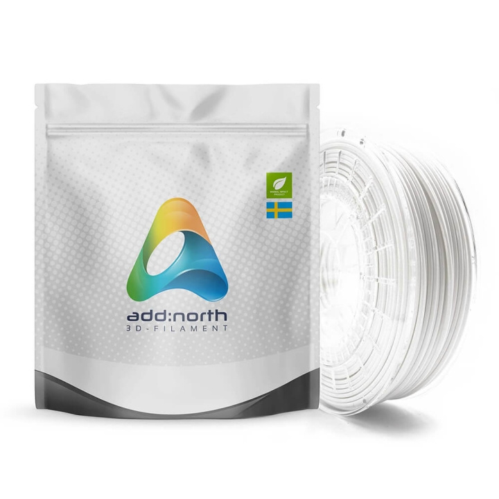 ADDNORTH E-PLA 2300g White i gruppen Datautstyr / Skrivere og tilbehør / Skrivere / 3D-skrivere og tilbehør / Tillbehör hos TP E-commerce Nordic AB (C00107)