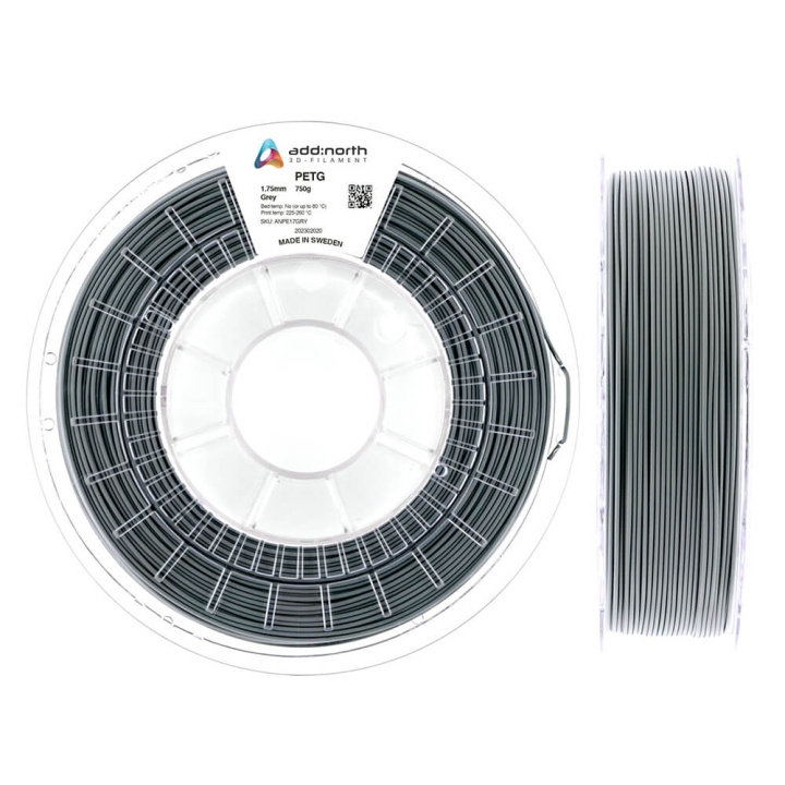 ADDNORTH PETG 750g Grey i gruppen Datautstyr / Skrivere og tilbehør / Skrivere / 3D-skrivere og tilbehør / Tillbehör hos TP E-commerce Nordic AB (C00116)