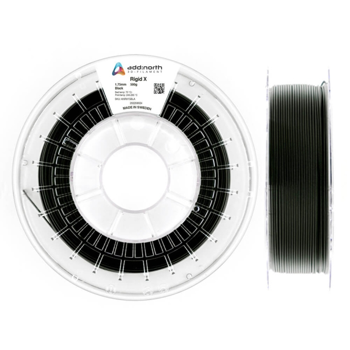 ADDNORTH Rigid X 1.75mm 500g Black i gruppen Datautstyr / Skrivere og tilbehør / Skrivere / 3D-skrivere og tilbehør / Tillbehör hos TP E-commerce Nordic AB (C00132)