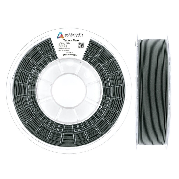 ADDNORTH Textura Flare 750g Rocky Grey i gruppen Datautstyr / Skrivere og tilbehør / Skrivere / 3D-skrivere og tilbehør / Tillbehör hos TP E-commerce Nordic AB (C00138)