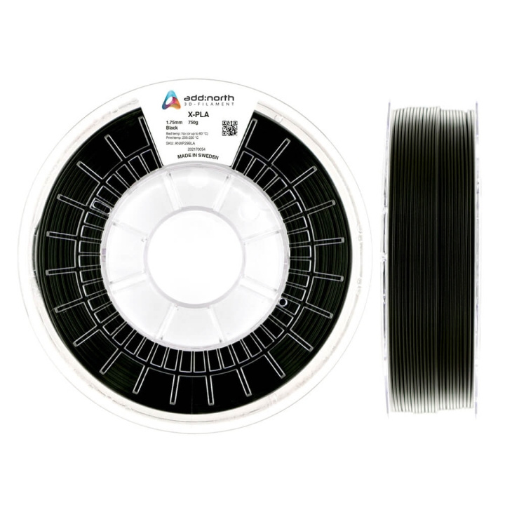 ADDNORTH X-PLA 750g Black i gruppen Datautstyr / Skrivere og tilbehør / Skrivere / 3D-skrivere og tilbehør / Tillbehör hos TP E-commerce Nordic AB (C00142)
