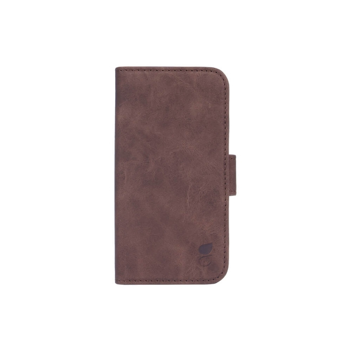Gear Lommebokdeksel Brun - iPhone 13 Mini i gruppen SMARTTELEFON & NETTBRETT / Mobilbeskyttelse / Apple / iPhone 13 Mini / Flippdeksel hos TP E-commerce Nordic AB (C00148)