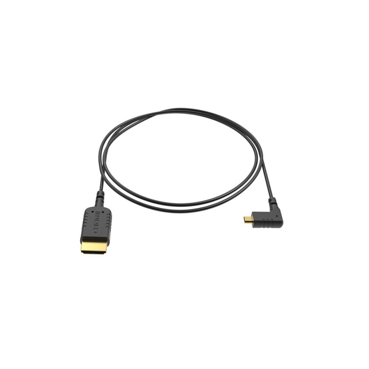 8Sinn Kabel Micro HDMI-HDMI Vinklad Extra Tunn 40cm i gruppen Elektronikk / Kabler og adaptere / HDMI / Kabler hos TP E-commerce Nordic AB (C00154)