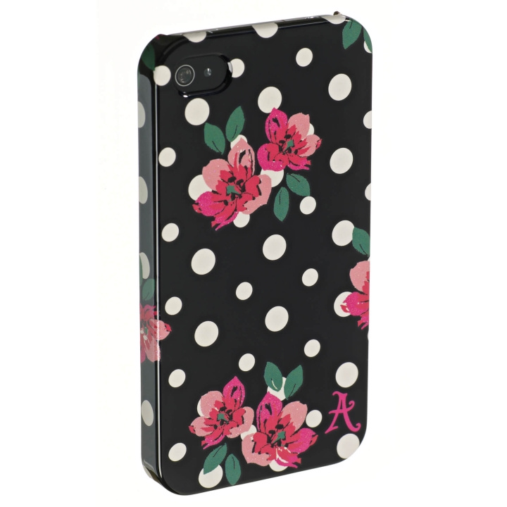ACCESSORIZE Lommebokveske iPhone4 Polka Svart i gruppen SMARTTELEFON & NETTBRETT / Mobilbeskyttelse / Apple / Eldre Apple-modeller hos TP E-commerce Nordic AB (C00155)