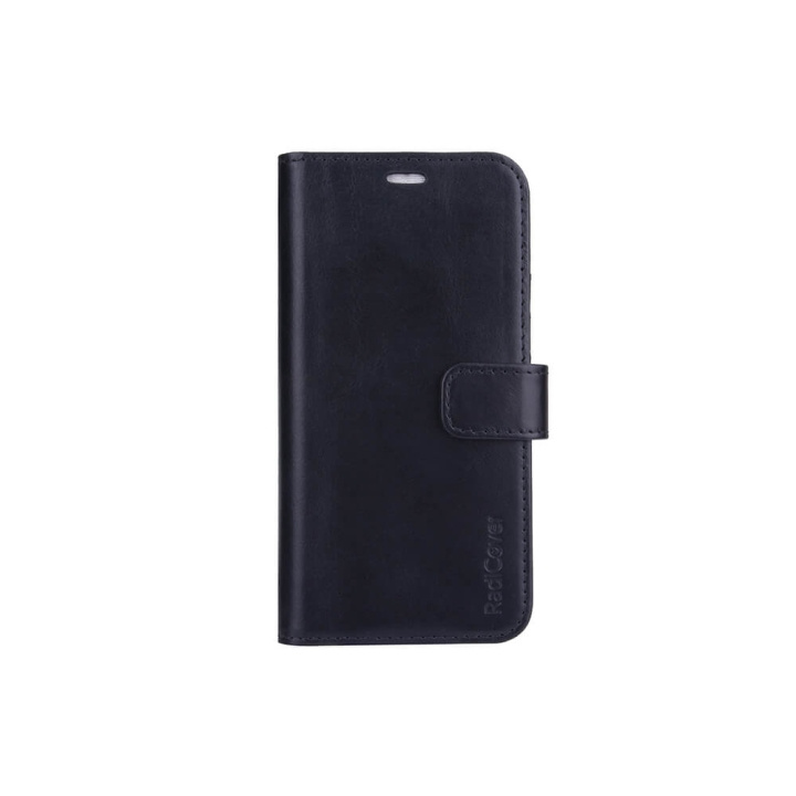 Radicover Strålebeskyttende Mobiltelefonveske Lær iPhone 13 Pro 2 i1 Magnetisk deksel Svart i gruppen SMARTTELEFON & NETTBRETT / Mobilbeskyttelse / Apple / iPhone 13 Pro / Flippdeksel hos TP E-commerce Nordic AB (C00177)