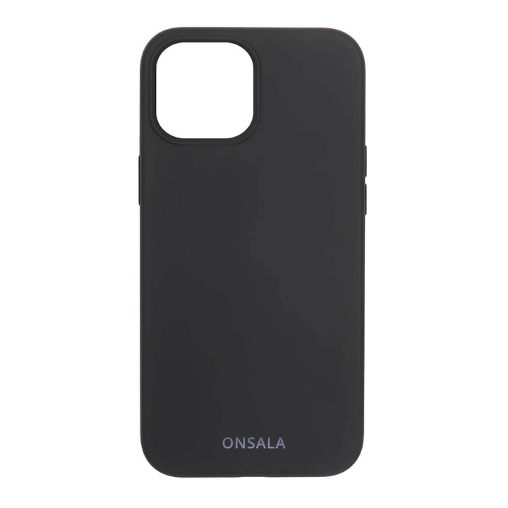 ONSALA Mobildeksel Silikon Black - iPhone 13 Mini i gruppen SMARTTELEFON & NETTBRETT / Mobilbeskyttelse / Apple / iPhone 13 Mini / Deksel hos TP E-commerce Nordic AB (C00233)