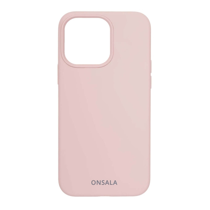 Onsala Mobildeksel Silikon Sand Pink - iPhone 13 Pro i gruppen SMARTTELEFON & NETTBRETT / Mobilbeskyttelse / Apple / iPhone 13 Pro / Deksel hos TP E-commerce Nordic AB (C00257)