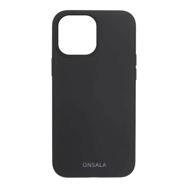 Onsala Mobildeksel Silikon Black - iPhone 13 Pro Max i gruppen SMARTTELEFON & NETTBRETT / Mobilbeskyttelse / Apple / iPhone 13 Pro Max / Deksel hos TP E-commerce Nordic AB (C00258)