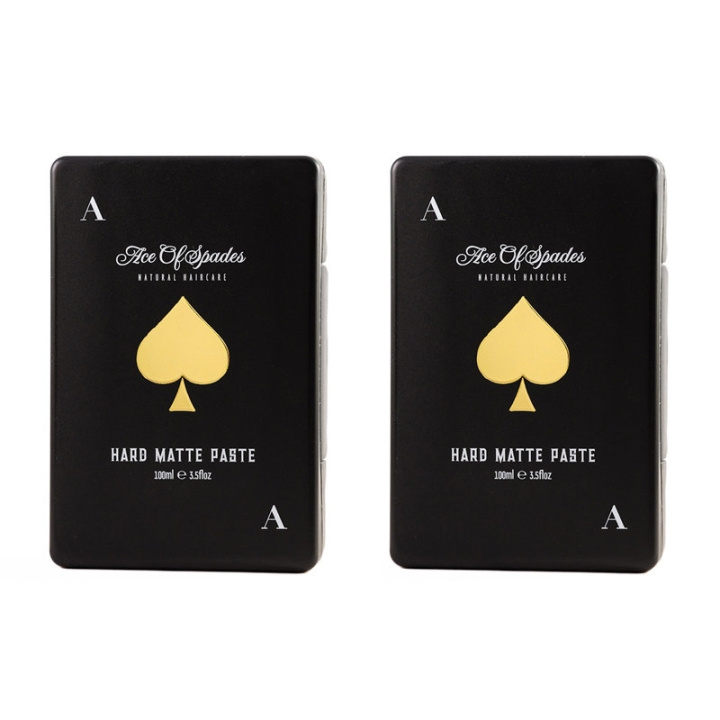 Ace Ace 2-pakning med Spades Natural Haircare Hard Matte Paste 100 ml i gruppen HELSE OG SKJØNNHET / Hår & styling / Hårstyling / Hårvoks hos TP E-commerce Nordic AB (C00263)