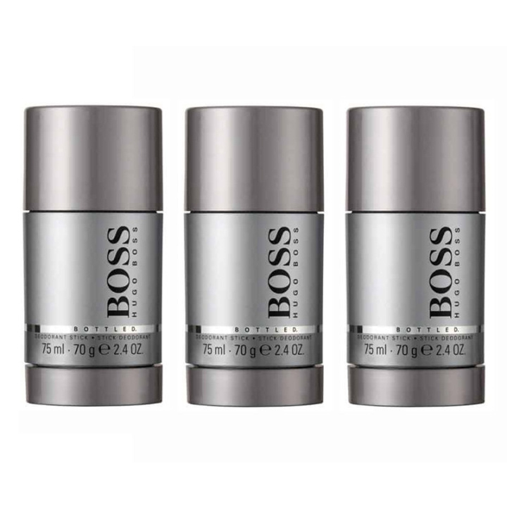 3-pack Hugo Boss Bottled Deostick 75ml i gruppen HELSE OG SKJØNNHET / Duft og parfyme / Deodorant / Deo for han hos TP E-commerce Nordic AB (C00267)