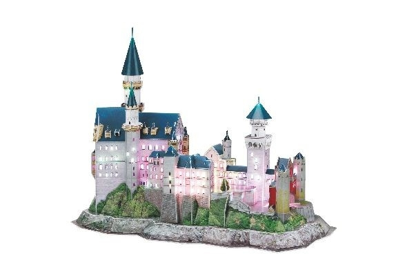 3D puslespill Neuschwanstein slott, flerfarget LED i gruppen SPORT, FRITID & HOBBY / Hobby / Puslespill hos TP E-commerce Nordic AB (C00375)
