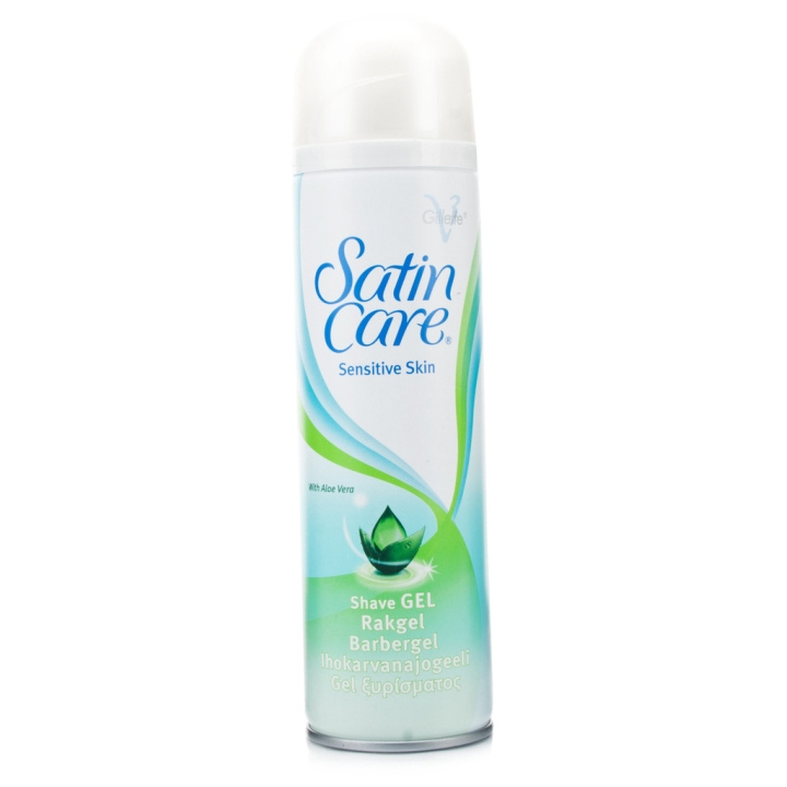 Gillette Satin Care Sensitive Skin 200 ml i gruppen HELSE OG SKJØNNHET / Hår & styling / Barbering og trimming / Barberhøvler og tilbehør hos TP E-commerce Nordic AB (C00455)