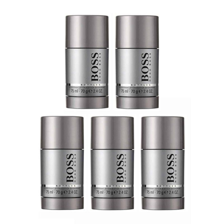 5-pack Hugo Boss Bottled Deostick 75ml i gruppen HELSE OG SKJØNNHET / Duft og parfyme / Deodorant / Deo for han hos TP E-commerce Nordic AB (C00470)