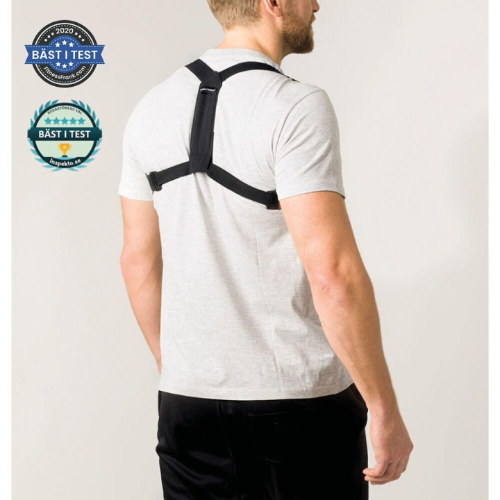 SWEDISH POSTURE Flexi One-Size Posture Brace Black i gruppen SPORT, FRITID & HOBBY / Treningsutstyr / Holdningsstøtte og rehabilitering hos TP E-commerce Nordic AB (C00507)