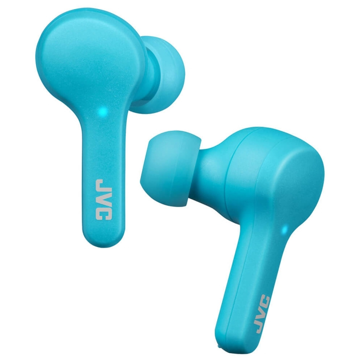 JVC Hodetelefon In-Ear True Wireless Gumy HA-A7T Blå i gruppen Elektronikk / Lyd & Bilde / Hodetelefoner & Tilbehør / Hodetelefoner hos TP E-commerce Nordic AB (C00533)