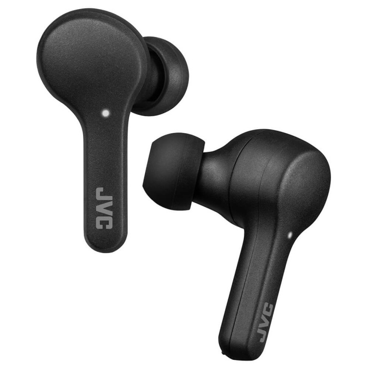 JVC Hörlur In-Ear True Wireless Gumy HA-A7T Svart i gruppen Elektronikk / Lyd & Bilde / Hodetelefoner & Tilbehør / Hodetelefoner hos TP E-commerce Nordic AB (C00534)
