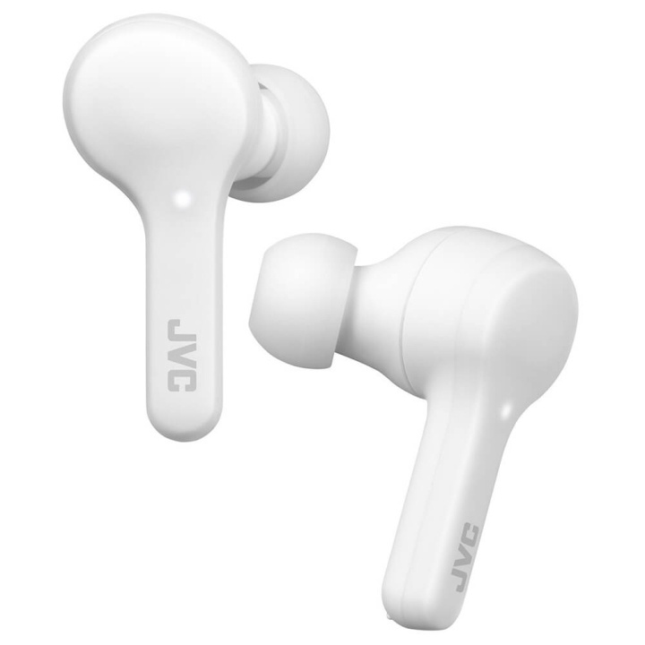 JVC Hörlur In-Ear True Wireless Gumy HA-A7T Vit i gruppen Elektronikk / Lyd & Bilde / Hodetelefoner & Tilbehør / Hodetelefoner hos TP E-commerce Nordic AB (C00536)