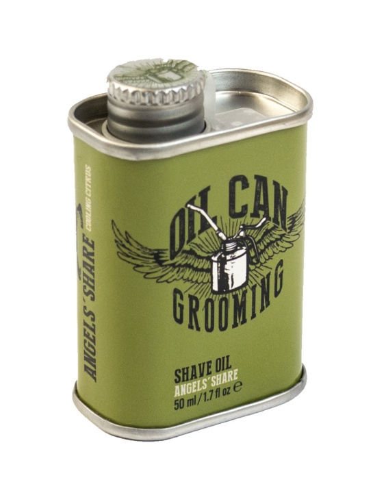 Oil Can Grooming Angels Share Shave Oil 50ml i gruppen HELSE OG SKJØNNHET / Hår & styling / Skjeggpleie / Skjeggolje hos TP E-commerce Nordic AB (C00584)