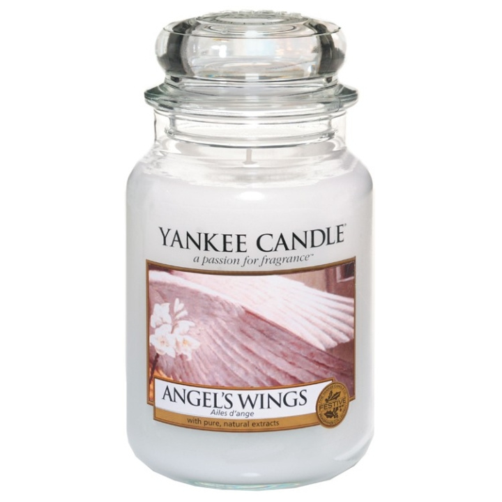 Yankee Candle Classic Large Jar Angel Wings stearinlys 623 g i gruppen HELSE OG SKJØNNHET / Duft og parfyme / Andre dufter / Duftlys hos TP E-commerce Nordic AB (C00594)