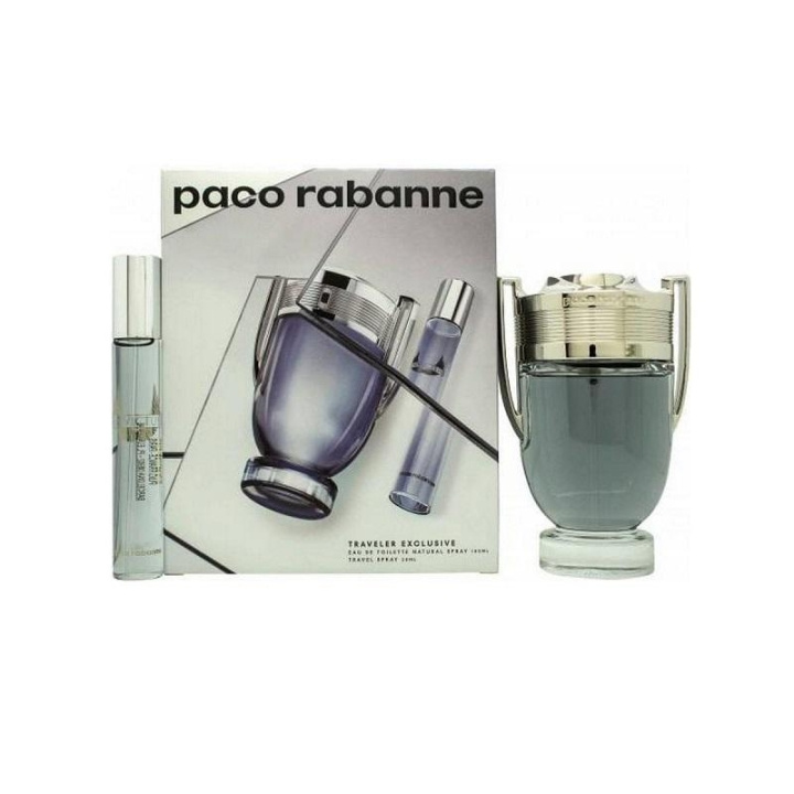 Paco Rabanne Gavesett Paco Rabanne Invictus Edt 100ml + Edt 20ml i gruppen HELSE OG SKJØNNHET / Gavesett / Gavesett for ham hos TP E-commerce Nordic AB (C00658)