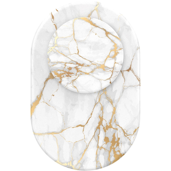 POPSOCKETS PopGrip for Magsafe Rose Gold Lutz Marble i gruppen SMARTTELEFON & NETTBRETT / Annet tilbehør / Popsockets hos TP E-commerce Nordic AB (C00708)