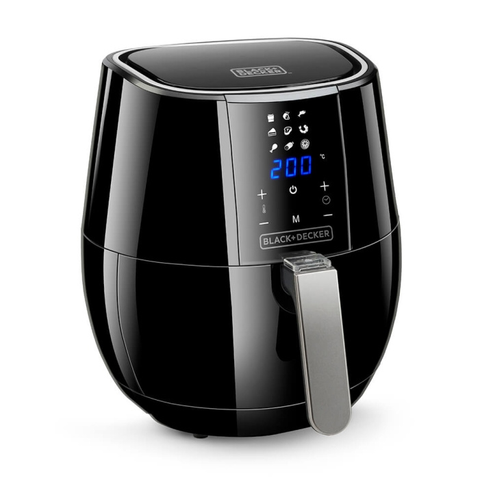 BLACK+DECKER Air Fryer Digital Control 3,5L Black i gruppen HJEM, HUS OG HAGE / Husholdningsapparater / Airfryers og frityrkokere hos TP E-commerce Nordic AB (C00717)