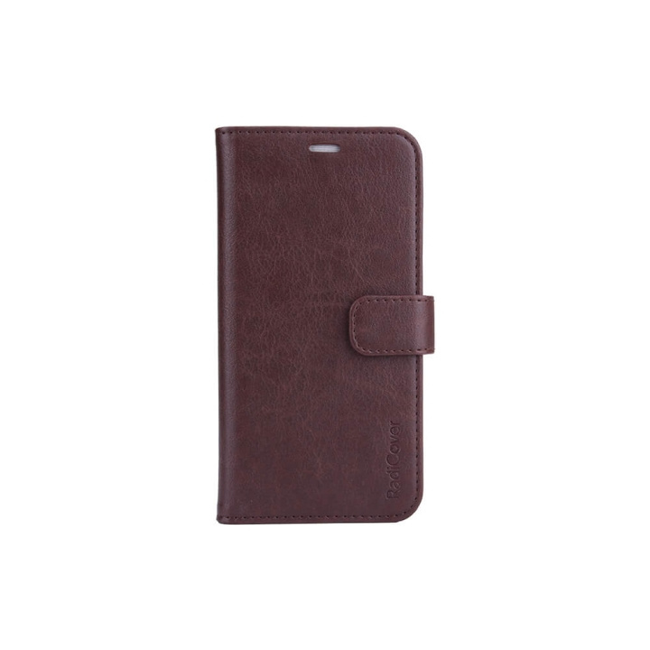 Radicover Strålingsbeskyttende Mobiletui iPhone 13 Flipcover Brun RFID i gruppen SMARTTELEFON & NETTBRETT / Mobilbeskyttelse / Apple / iPhone 13 / Flippdeksel hos TP E-commerce Nordic AB (C00737)