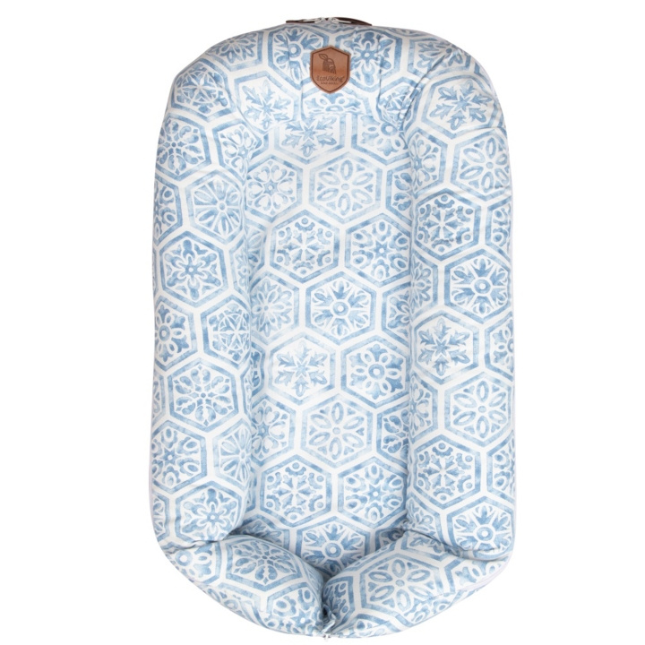 EcoViking Babynest Mediterranean Blue i gruppen LEKER, BARN OG BABY / Barnetekstiler / Babynest hos TP E-commerce Nordic AB (C00766)