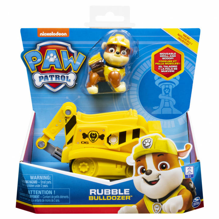 Paw Patrol Grunnleggende kjøretøy Rubble i gruppen LEKER, BARN OG BABY / Leker / Lekebiler hos TP E-commerce Nordic AB (C00806)